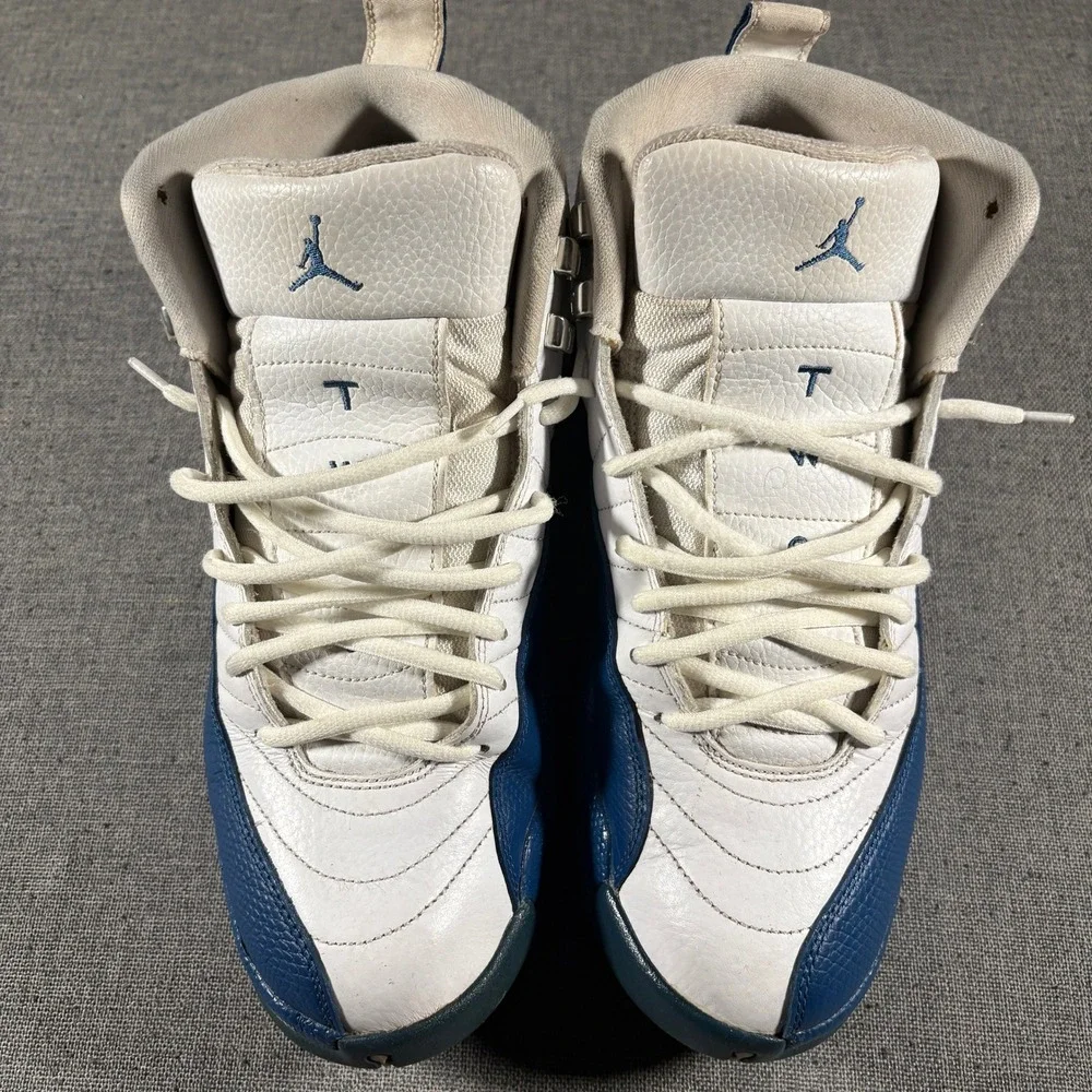 Jordan 12 Retro French Blue Mens Sz 10 White Blue 130690-113 Replacement Strings